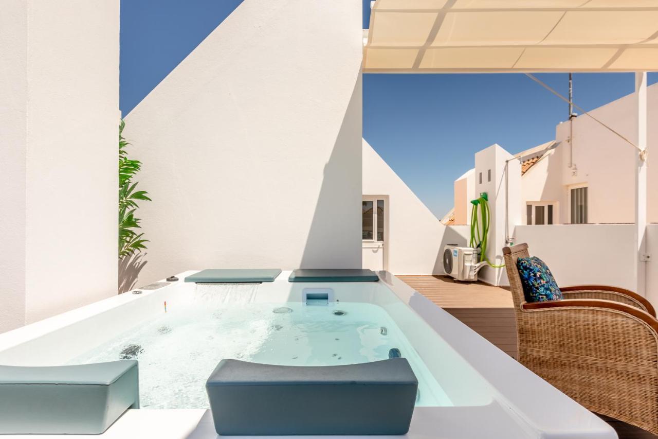Seascape Villa Private Pool & Rooftop Jacuzzi With Sea View Near Manta Rota Beach Vila Nova de Cacela Dış mekan fotoğraf